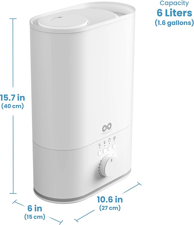 Everlasting Comfort 6L Humidifier Large Room, High Mist Output 60 HR Runtime - Image 9
