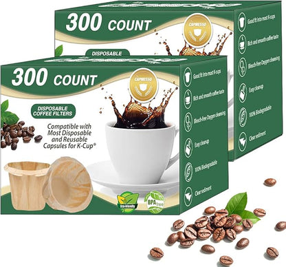 CAPMESSO Disposable Coffee Paper Filters Replacement Kerig Coffee Filters by CAPMESSO