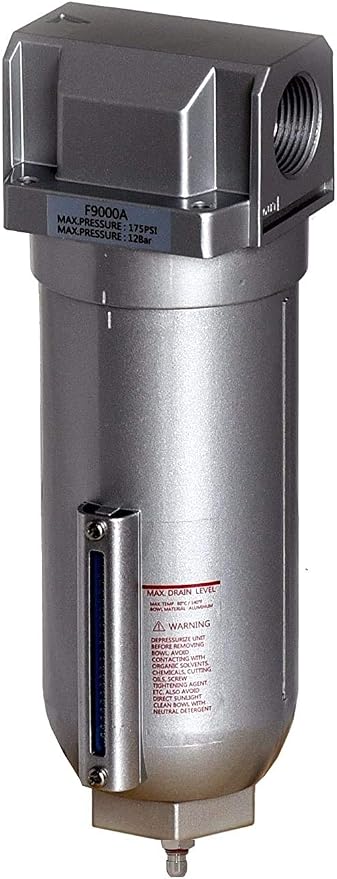 3/4" Inline Air Compressor Water Moisture Filter Trap Separator w/Manual Drain by THB