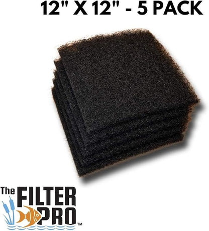 Black Coarse Filter Media, 1.25" Thick, 5 Pack, Ponds or Water Gardens - Image 2