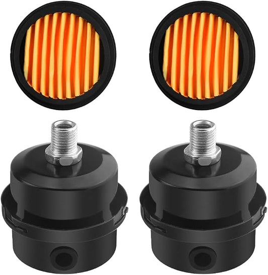 WMYCONGCONG 2 PCS 1/4" 12.5mm Air Compressor Silencer Filter Metal Air by WMYCONGCONG