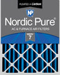 Nordic Pure 20x20x4 Pleated Air Filters MERV 7 Plus Carbon 1 Pack by NordicPure