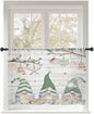 Sheer Curtains 45 Inch Length, Sage Green Gnomes Semi Sheer Curtains Light by Unknown