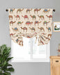 Tie Up Curtains for Windows, Summer Camels Adjustable Balloon Nature Linen by Anzona