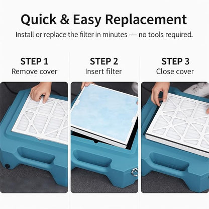 HEPA Filter Replacement for AlorAir CleanShield HEPA 550 Air Scrubber, High - Image 8
