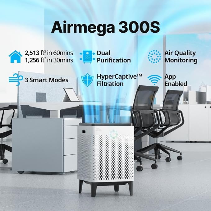 Coway Airmega 300S App-Enabled Smart Air Purifier, True HEPA Air Purifier - Image 2