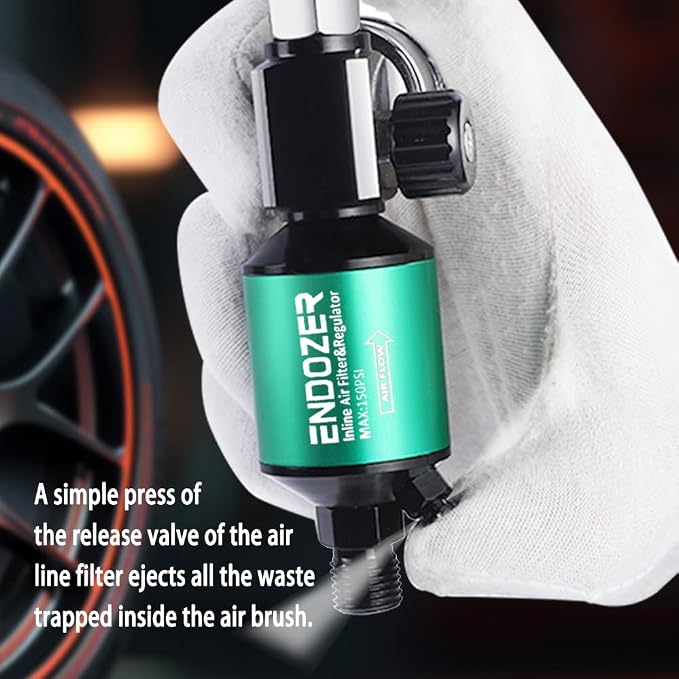 ENDOZER G1/4" Inlet and Outlet Air Compressor Water Separator Clean Dry Air - Image 4