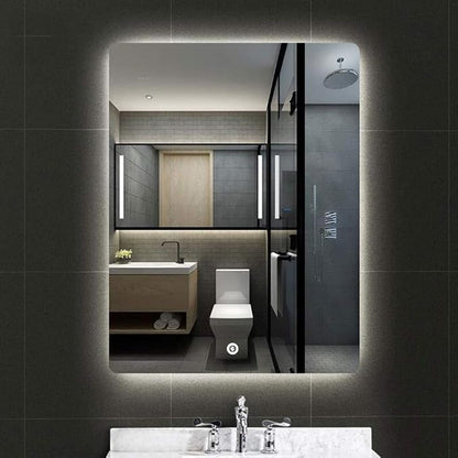 600 x 800mm LED Wall Mounted Bathroom Mirror by Unknown