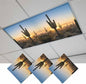 Fluorescent Light Covers for Drop Ceiling Desert Cactus Sunset Magnetic Light by Unknown