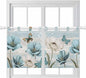 Spring Floral Kitchen Curtains 36 Inch Length, Small Window Curtains Tab Top by Unknown
