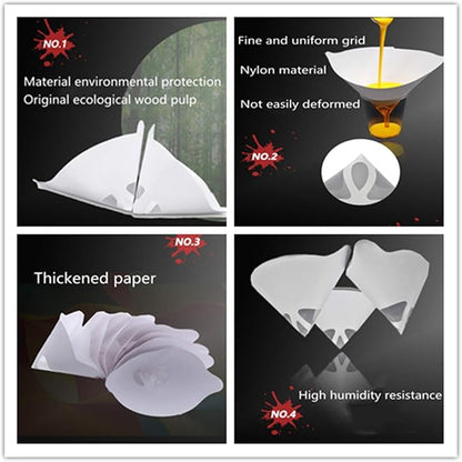 200PCS Paper Paint Strainers - Image 3
