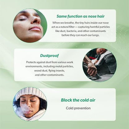 3-Ply Nose Filter Reusable Breathable Nasal Plugs Air Filteration - Image 4