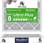 MervKing 16x20x1 Air Filter Actual Size: 15.7" x 19.7" x 0.75" MERV 8 MPR by MervKing