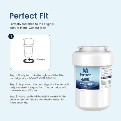 MARRIOTTO Smart Water Filters for Refrigerators NSF 42 Certified Cartridges - Image 5