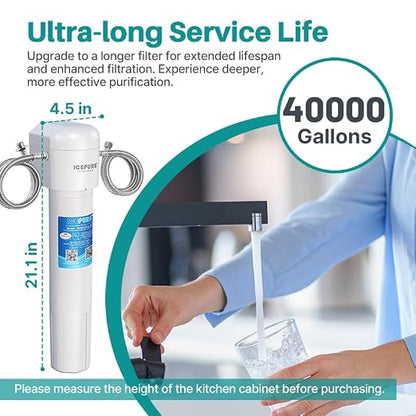 ICEPURE WFS5300A-20 5 Years or 40K Gallons Under Sink Water Filtration System - Image 2