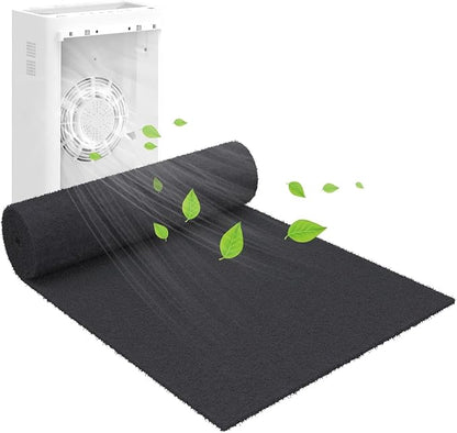 Cut to Fit Activated Carbon Air F ilter Sheet 16"x 48"x 1/4", Universal by Demiwise