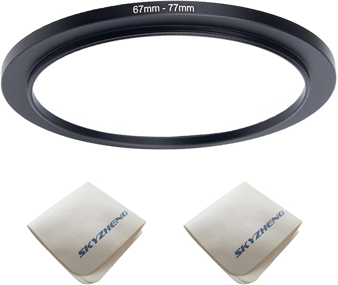 67mm Lens to 77mm Camera Lens Adapter 67mm to 77mm Step Up Ring Adapter Ring by SKYZHENG