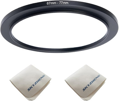 67mm Lens to 77mm Camera Lens Adapter 67mm to 77mm Step Up Ring Adapter Ring by SKYZHENG