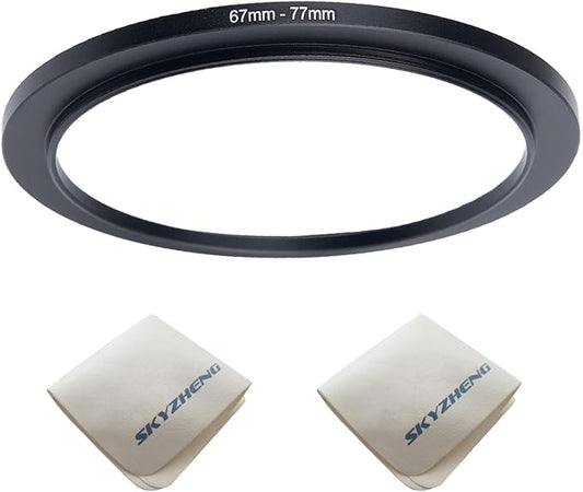 67mm Lens to 77mm Camera Lens Adapter 67mm to 77mm Step Up Ring Adapter Ring by SKYZHENG