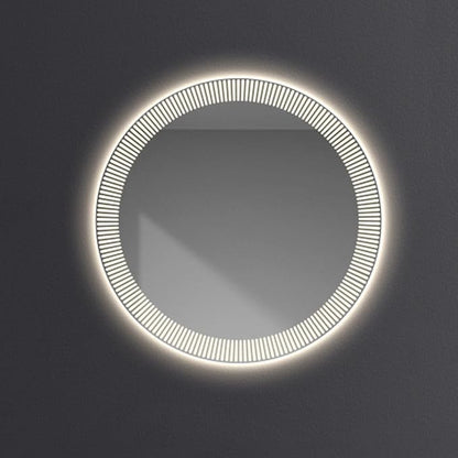 Bathroom Mirror with LED Lights, Wall Mirror with Touch Sensor, Round Mirror by YUGXTH