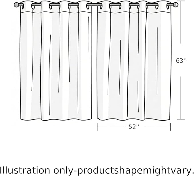 2 Panel Kitchen Cafe Curtains, Desert Sand Camel Sunlight Filtering Nature Air - Image 9
