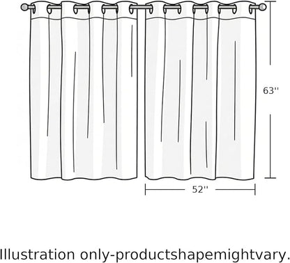 2 Panel Kitchen Cafe Curtains, Desert Camels Sunlight Filtering Nature Air - Image 9
