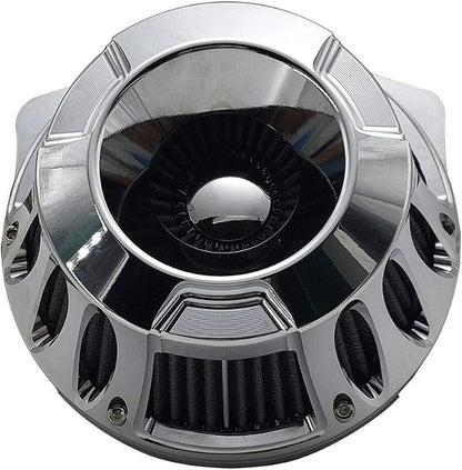 Air Cleaner Harley Filter Motorcycle Intake CNC Cut Kit Chrome - Image 4