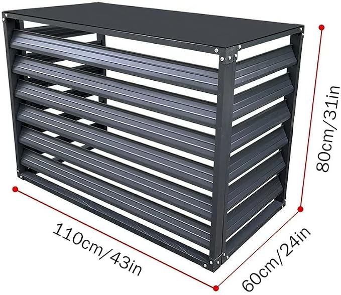 Outdoor Privacy Screen, Metal Air Conditioner Fence Cover - Image 4