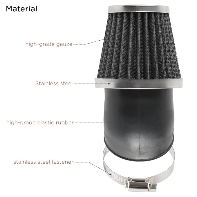 Evermotor Motorcycle Air Filter, 41mm 42mm 43mm Filter - Image 5