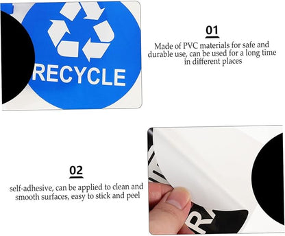 DOITOOL 8pcs Waterproof Trash Can Stickers - Image 3
