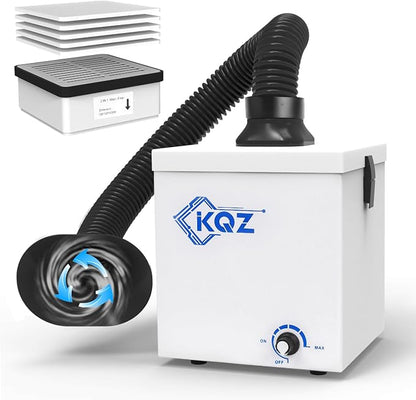KQZ-W1 Solder Fume Extractor, 168m³/h Strong Suction Smoke Extractor, 5*Thick by CleartheAirClearYourMind
