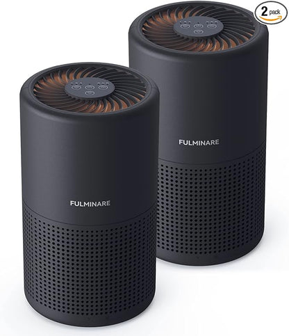 FULMINARE Air Purifiers for Bedroom H13 True HEPA Air Filter Quiet Air Cleaner by PureAirPowerfulSound