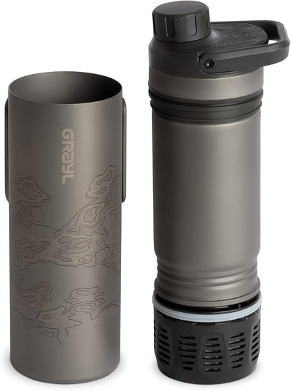 GRAYL UltraPress Titanium 16.9 oz Water Purifier & Filter Bottle - Image 2