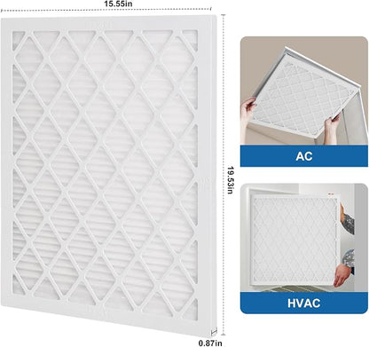 16x20x1 MERV 11 Air Filter, Quality AC/HVAC Furnace Filter，2 Reusable ABS Frame - Image 2
