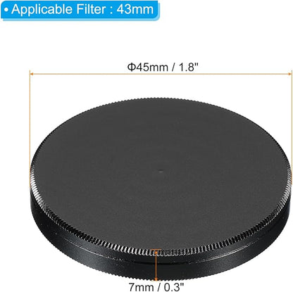 PATIKIL 43mm Lens Cap, Camera Lens Cap Cover Universal Lens Filter Stack Cap - Image 2