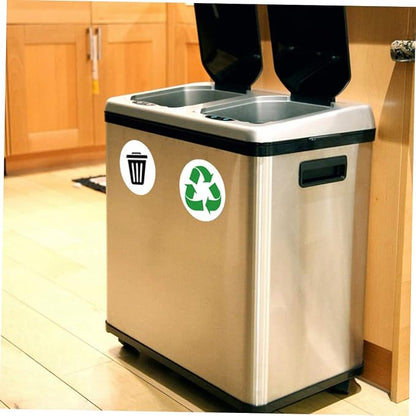 Garbage Sorting Stickers Set 6 Self-Adhesive Waste Classification Labels - Image 8