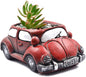 Cement Red Car Succulent Planter Flower Pots Succulent Plants Containers by Ascrafter