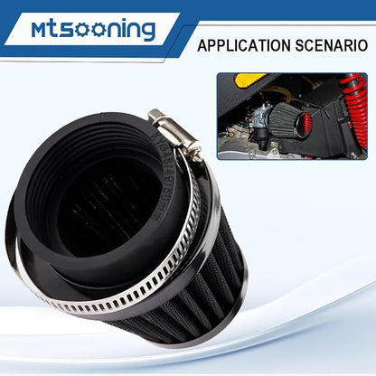 Mtsooning Universal Air Filter, 50mm Motorcycle Cone Intake Breather Cleaner - Image 4