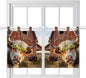 Farm Yaks Kitchen Curtains 36 Inch Length, Small Window Curtains Tab Top by Unknown