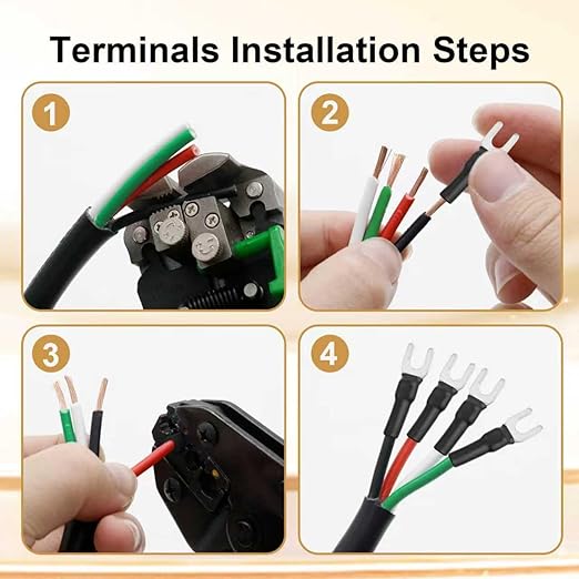 MOOKEERF 14/4 AWG Mini-Split Cable - 30FT 14 AWG 4 Conductor Control Cable 300V Stranded Oxygen-Free Pure Copper Wire for Mini Split Air Conditioner,Heat Pump,HVAC Systems and Speaker Systems