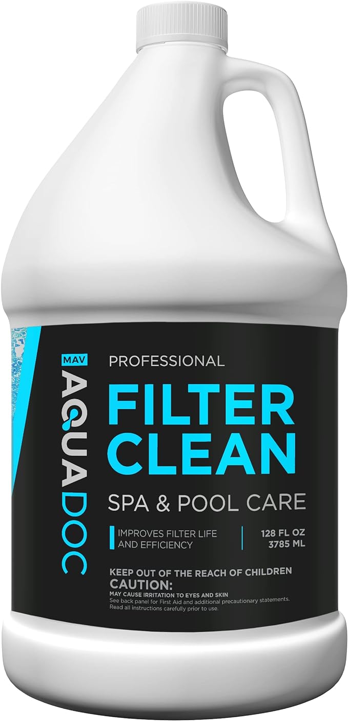 Hot Tub Filter Cleaner Soak, Pool Filter Cleaner & Pool Cartridge Cleaner by AquaDocSpaHotTubSupplies