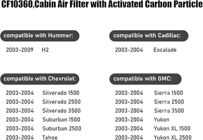 CF10360, Cabin Air Filter with activated carbon particle - Image 5