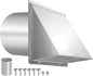 10 Inch Wall Vent Exhaust Vent Cover, Hooded Wall Vent by JYINCPED