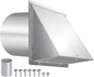 8 Inch Wall Vent, Hooded Wall Vent by JYINCPED