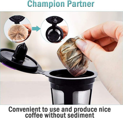 2 Reusable Keurg Cups & 300 Unbleached Keurg Coffee Pods Paper Filters - Image 4