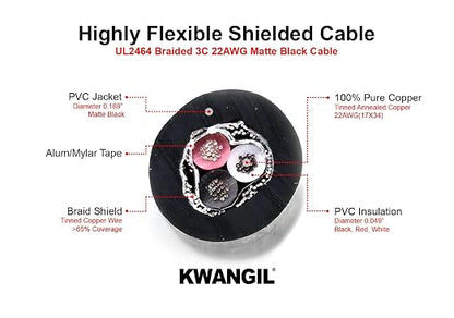 3C 22AWG AMSB Shielded Cable Wire - Image 2