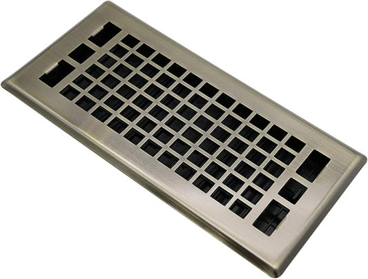 Floor Air Vent 4X10 Inch Heavy Duty Walkable Steel Floor Register Bronze Color by JATOHOME