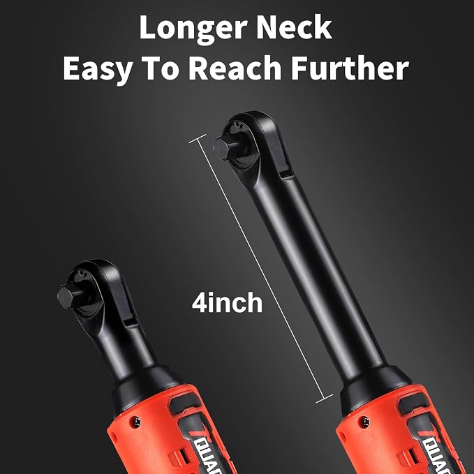 3/8" Cordless Electric Ratchet Wrench Set, 18V Power Ratchet Tool Kit - Image 2