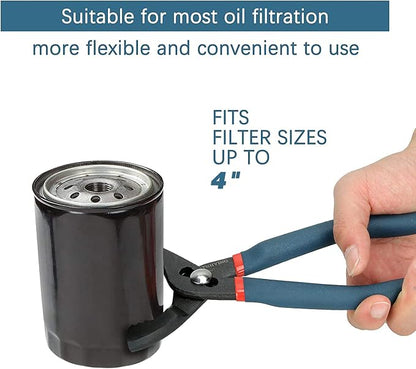 12" Oil Filter Pliers, Adjustable Oil Filter Wrench, Universal Oil Filter - Image 7