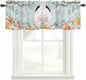 Easter Bunny Curtain Valances for Windows, Kitchen Valance Window Treatment by Unknown